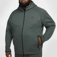 Nike Sportswear Tech Fleece Windrunner мужские Full-Zip Толстовка с капюшоном цвет зеленый