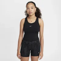 Nike One Fitted Big дитячі (Girls') Dri-FIT Tank колір чорний