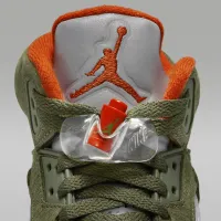 Nike Air Jordan 5 Retro Big детские Кроссовки цвет зеленый