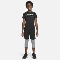 Nike Pro Dri-FIT Big дитячі (для хлопчиків) 3/4-Length Tights колір сірий