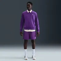 Nike Club мужские Fleece Crew цвет фиолетовый