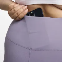 Nike One женская С высокой Талией Crop лосины (большие размеры) цвет фиолетовый