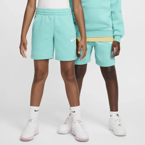 Nike Sportswear Club Fleece Big дитячі French Terry шорти колір зелений