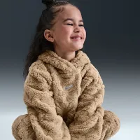 Nike Cozy Little детские Pullover Толстовка с капюшоном and Pants набор цвет коричневый