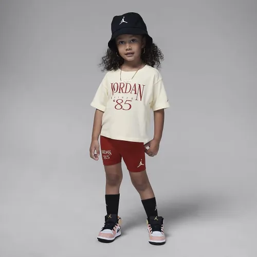 Nike Jordan Brooklyn Mini Me Toddler Bike шорты набор цвет красный