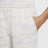Nike Sportswear Club Big дитячі French Terry шорти колір коричневий