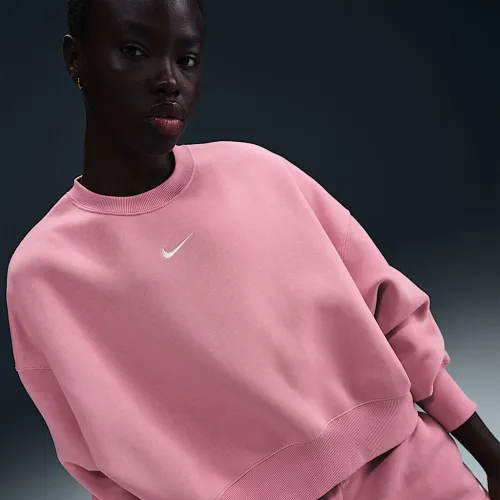 Nike Sportswear Phoenix Fleece женская Over-оверсайз Crew-Neck свитшот Pink
