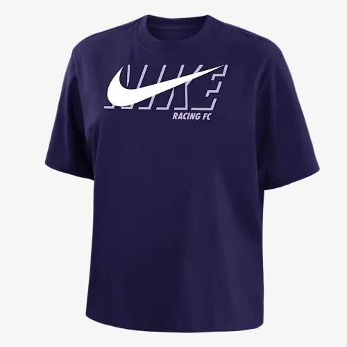 Racing Louisville женская Nike Soccer футболка цвет фиолетовый