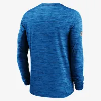 Carolina Panthers Sideline Velocity мужские Nike Dri-FIT NFL Long-Sleeve футболка синий