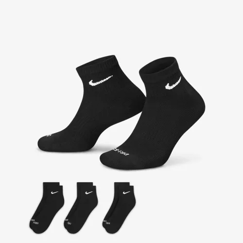 Nike Everyday Plus Cushioned тренировочные Ankle носки (3 пары) цвет черный