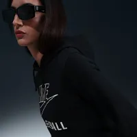 Nike женская волейбольные Pullover Толстовка с капюшоном цвет черный