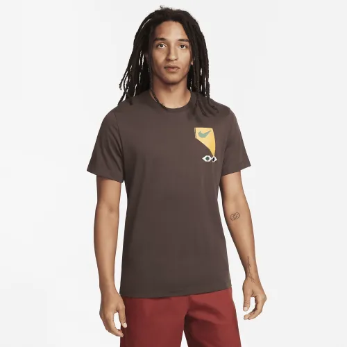 Nike Sportswear мужские футболка цвет коричневый