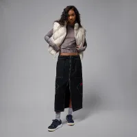 Nike Jordan Brooklyn жіноча Therma-FIT Quilted Puffer Vest колір коричневий