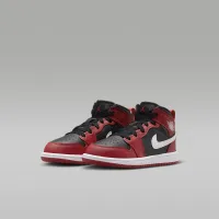 Nike Jordan 1 Mid Little дитячі Кросівки колір чорний