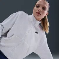 Nike Sportswear Club Fleece женская Loose Track Куртка цвет коричневый