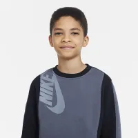 Nike Sportswear Amplify Big детские (для мальчиков) Fleece свитшот цвет серый