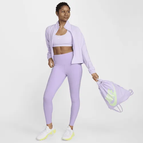 Nike Universa жіноча Medium-Support З високою талією 7/8 лосіни з кишенямиколір фіолетовий