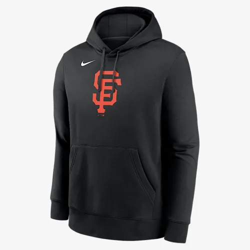 San Francisco Giants Logo Club мужские Nike MLB Pullover Толстовка с капюшоном цвет черный