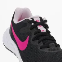 Nike Revolution 6 Big дитячі Road Running Кросівки колір чорний