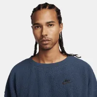 Nike Club Fleece мужские Winterized Crew синий