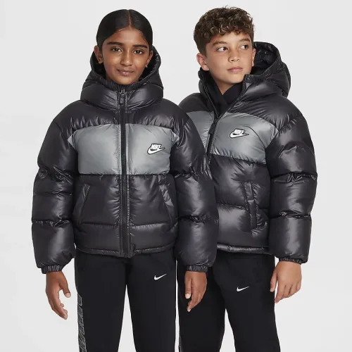 Nike Sportswear Heavyweight Synthetic Fill EasyOn Big детские Therma-FIT Repel Loose Hooded Куртка цвет черный