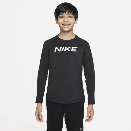 Nike Pro Dri-FIT Big дитячі (для хлопчиків) Long-Sleeve Top колір чорний