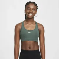 Nike Swoosh Big дитячі (Girls') Sports Bra колір зелений