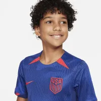 USMNT 2023 Stadium Away Big детские (для мальчиков) Nike Dri-FIT Soccer Jersey синий