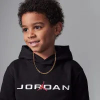 Nike Jordan Little детские Baseline Pullover Толстовка с капюшоном цвет черный