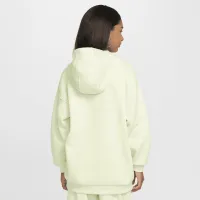 Nike Sportswear Club Fleece Big детские оверсайз Pullover Толстовка с капюшоном цвет зеленый