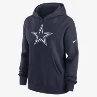Dallas Cowboys Club жіноча Nike NFL Pullover Толстовка з капюшоном блакитний