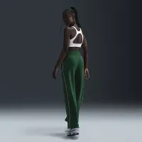 Nike Sportswear Phoenix Fleece жіноча Wide-Leg Pants колір зелений