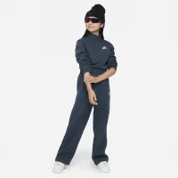 Nike Sportswear Club Fleece Big дитячі (Girls') 1/2-Zip Long-Sleeve Top колір зелений