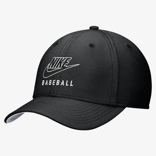 Nike Rise Baseball Swoosh Flex Cap колір чорний