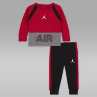 Nike Jordan Baseline Raglan Crew комплект Baby (3-6M) комплект колір чорний