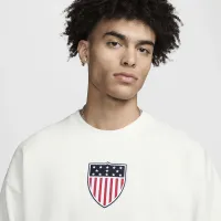 Team USA Solo Swoosh мужские Nike Crew-Neck свитшот цвет белый