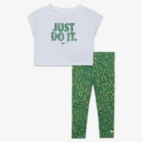 Nike Dri-FIT Baby (12-24M) 2-Piece лосіни комплект колір зелений