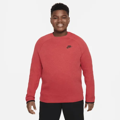 Nike Sportswear Tech Fleece Big дитячі (для хлопчиків) світшот (Extended Size) колір червоний