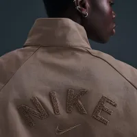 Nike Sportswear Collection женская оверсайз Twill 1/4-Zip Top цвет коричневый