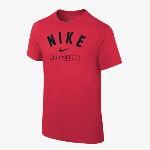 Nike Big дитячі Softball футболка колір червоний