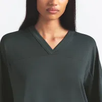 NikeSKIMS Airy женская оверсайз V-Neck футболка цвет зеленый