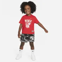 Nike Dri-FIT Culture of баскетбольные Toddler 2-Piece Mesh шорты набор цвет черный