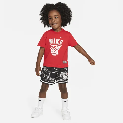 Nike Dri-FIT Culture of баскетбольные Toddler 2-Piece Mesh шорты набор цвет черный