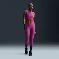 Nike One Twist женская Light-Support Lightly Lined High-Neck Sports Bra цвет фиолетовый