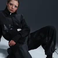 Nike Sportswear женская Mid-Rise Loose Woven Open-Hem Pants цвет серый