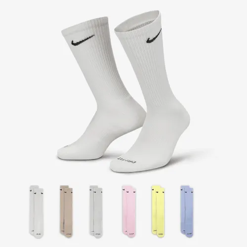 Nike Everyday Plus Cushioned тренувальні Crew шкарпетки (6 пар) різнокольорові