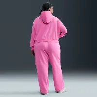 Nike Sportswear Chill Terry женская Loose Full-Zip French Terry Толстовка с капюшоном (большие размеры) Pink