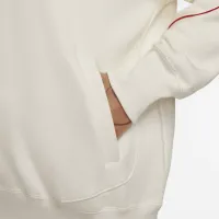 Nike Sportswear женская оверсайз Fleece Pullover Толстовка с капюшоном цвет белый