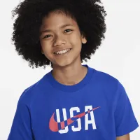 U.S. Swoosh Big детские Nike футболка синий