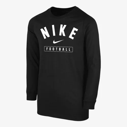 Nike Football Big детские (для мальчиков) Long-Sleeve футболка цвет черный